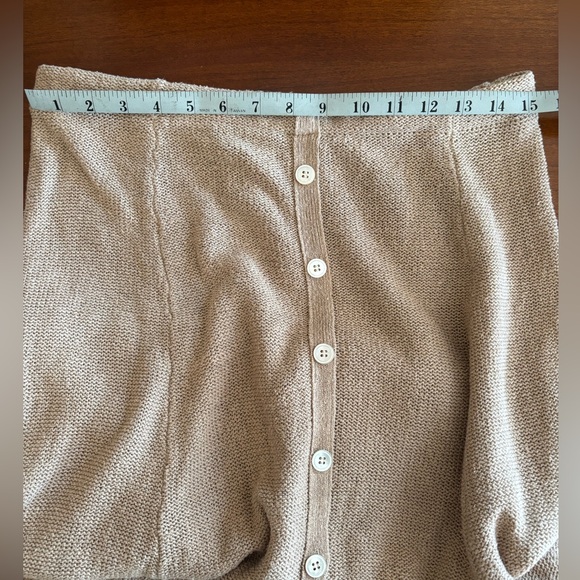 Isabella Bird Tan Button-Down Skirt - Picture 4 of 4
